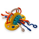Jucărie senzorială, de dentiție și de motricitate pentru bebeluși OZN Montessori cu ventuză - imagine 3