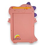 Tabletă cu ecran LCD pentru scris și desenat – Dinozaur roz - imagine 3