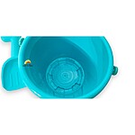 Jucării de plajă și nisip din plastic – Găletușă albastră model Dinozauri - 7 piese - imagine 6