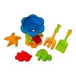 Jucării de plajă și nisip din plastic – Morișcă mică, set de 6 piese - imagine 6