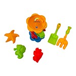 Jucării de plajă și nisip din plastic – Morișcă mică, set de 6 piese - imagine 10
