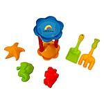 Jucării de plajă și nisip din plastic – Morișcă mică, set de 6 piese - imagine 11