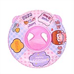 Colac cu chiloțel și mânere, roz, model cu fetiță, 70 cm