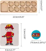 Joc educativ de asociere și de memorie cu profesii/meserii - 2 modalități de joc - imagine 9
