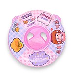 Colac cu chiloțel și mânere, roz, model cu fetiță, 70 cm - imagine 3