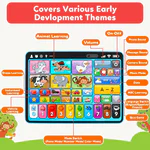 Tabletă interactivă cu activități în limba engleză, spaniolă și franceză - culoare roz - imagine 5