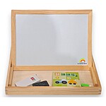 Tăbliță magnetică din lemn cu puzzle și desen - model Ferma - imagine 5