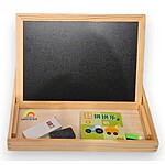 Tăbliță magnetică din lemn cu puzzle și desen - model Ferma - imagine 6