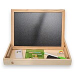 Tăbliță magnetică din lemn cu puzzle și desen - model Animale Sălbatice - imagine 7