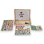 Tăbliță magnetică din lemn cu puzzle și desen - model Animale Sălbatice - imagine 8