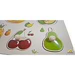 Puzzle încastru cu fructe, 11 piese - model cu pepene - imagine 5