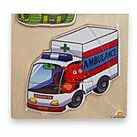 Puzzle mijloace de transport cu animale - model ambulanță - imagine 4