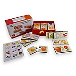 Joc de asociere din lemn tip puzzle din 2 piese