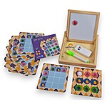 Joc de logică și memorie Mini Sudoku magnetic cu fructe, nivel 1 pentru 3-5 ani (cu tăbliță albă magnetică și tăbliță pentru cretă) - imagine 6