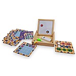 Joc de logică și memorie Mini Sudoku magnetic cu fructe, nivel 1 pentru 3-5 ani (cu tăbliță albă magnetică și tăbliță pentru cretă) - imagine 7