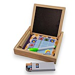 Joc de logică și memorie Mini Sudoku magnetic cu fructe, nivel 1 pentru 3-5 ani (cu tăbliță albă magnetică și tăbliță pentru cretă) - imagine 4