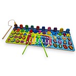 Joc logaritmic Montessori 5 în 1, cu xilofon - imagine 3