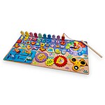 Joc logaritmic Montessori 8 în 1, cu spinner, ceas și labirint de motricitate - imagine 3