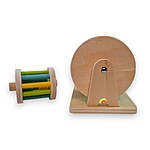 Tambur rotativ Montessori din lemn, cu 2 cilindri - imagine 6