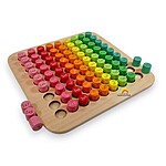 Joc educativ din lemn Tabla înmulțirii cu 81 de pioni - imagine 2