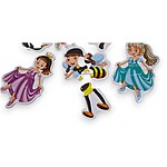 Puzzle din carton pentru bebeluși, cu 6 imagini din 2 sau 3 piese mari, tematică Personaje din povești, 18 luni+ - imagine 2