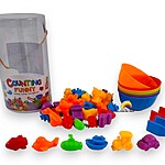 Joc de sortare culori, asociere și numărat mijloace de transport, cu 36 figurine - imagine 8