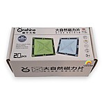 Set de construcție cu 20 de magneți transparenți, Onshine Magnetic Tiles - imagine 6