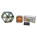 Set de construcție cu 20 de magneți transparenți, Onshine Magnetic Tiles - imagine 4