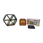 Set de construcție cu 20 de magneți transparenți, Onshine Magnetic Tiles - imagine 3