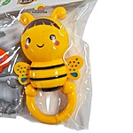 Set de 2 jucării zornăitoare pentru bebeluși - arici și albinuță - culoarea se oferă aletoriu - imagine 4