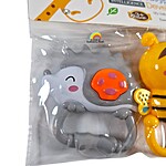 Set de 2 jucării zornăitoare pentru bebeluși - arici și albinuță - culoarea se oferă aletoriu - imagine 5