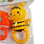 Set de 2 jucării zornăitoare pentru bebeluși - arici și albinuță - culoarea se oferă aletoriu - imagine 9