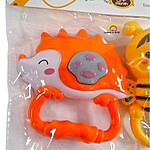 Set de 2 jucării zornăitoare pentru bebeluși - arici și albinuță - culoarea se oferă aletoriu - imagine 10