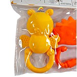 Set de 2 jucării zornăitoare pentru bebeluși - arici și albinuță - culoarea se oferă aletoriu - imagine 12