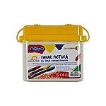 Pahar pictură cu 2 compartimente și capac anti-vărsare, dimensiuni 8 x 7.5 x 5.5 cm - culori diferite, se va expedia aleatoriu - imagine 4