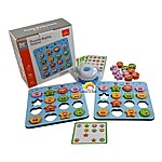 Joc de logică cu forme geometrice și culori - model cu animale