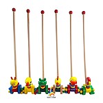 Jucărie de împins din lemn - diferite modele, se oferă aleatoriu - imagine 3