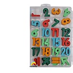 Joc din lemn cu cifre, semne aritmetice, bețișoare și tangram - imagine 6