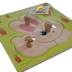 Puzzle încastru mic cu iepuraș - imagine 4