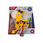 Jucărie senzorială, de dentiție și de motricitate pentru bebeluși - Girafă - imagine 2