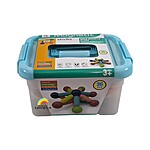 Joc Magnetic Sticks cu 36 piese, în cutie de plastic - imagine 4