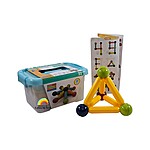 Joc Magnetic Sticks cu 36 piese, în cutie de plastic