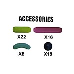 Joc Magnetic Sticks cu 64 piese, în cutie de plastic - imagine 2