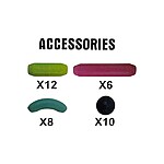 Joc Magnetic Sticks cu 36 piese, în cutie de plastic - imagine 2