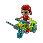 Tricicletă interactivă cu sunete și  lumini – verde - imagine 2