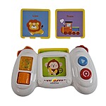 Jucărie interactivă pentru bebeluși cu sunete și lumini – consolă cu 3 carduri - imagine 2
