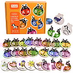 Joc de asociere cu litere tip puzzle din 2 piese Gărgărița