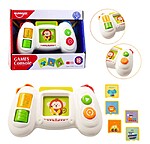 Jucărie interactivă pentru bebeluși cu sunete și lumini – consolă cu 3 carduri - imagine 6