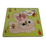 Puzzle încastru mic cu iepuraș - imagine 3