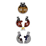 Joc de asociere cu litere tip puzzle din 2 piese Gărgărița - imagine 4